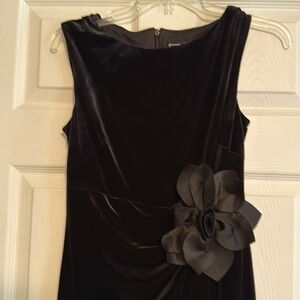 Black velour dress